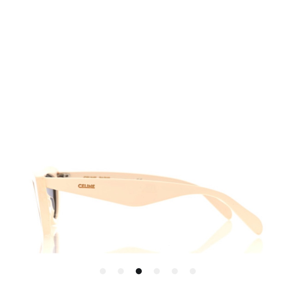Celine Ivory Cat-Eye Sunglasses - Picture 4 of 9